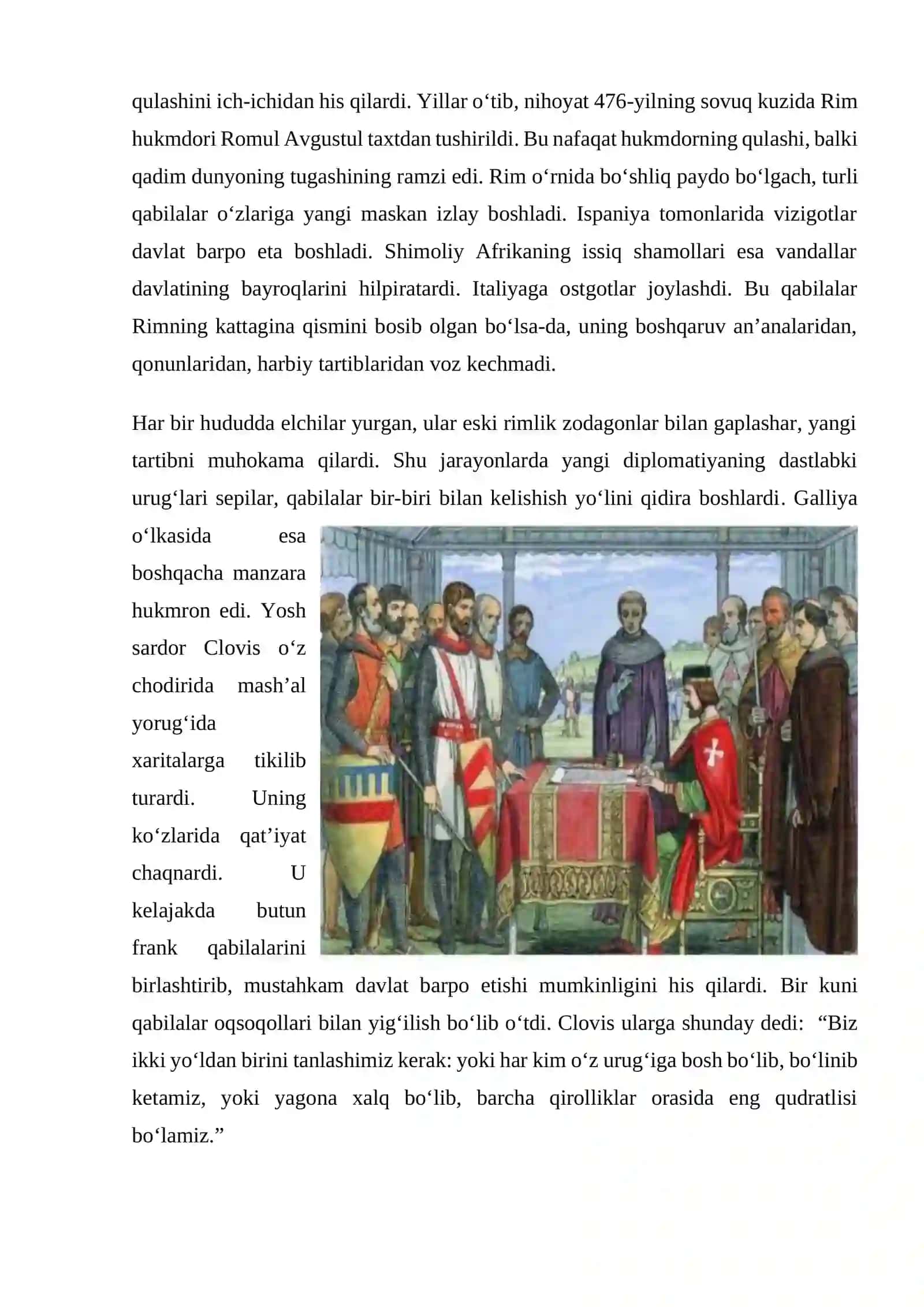 Ilk o’rta asrlarda halqaro munosabatlar va diplomatiya( V-XI asrlar) 2