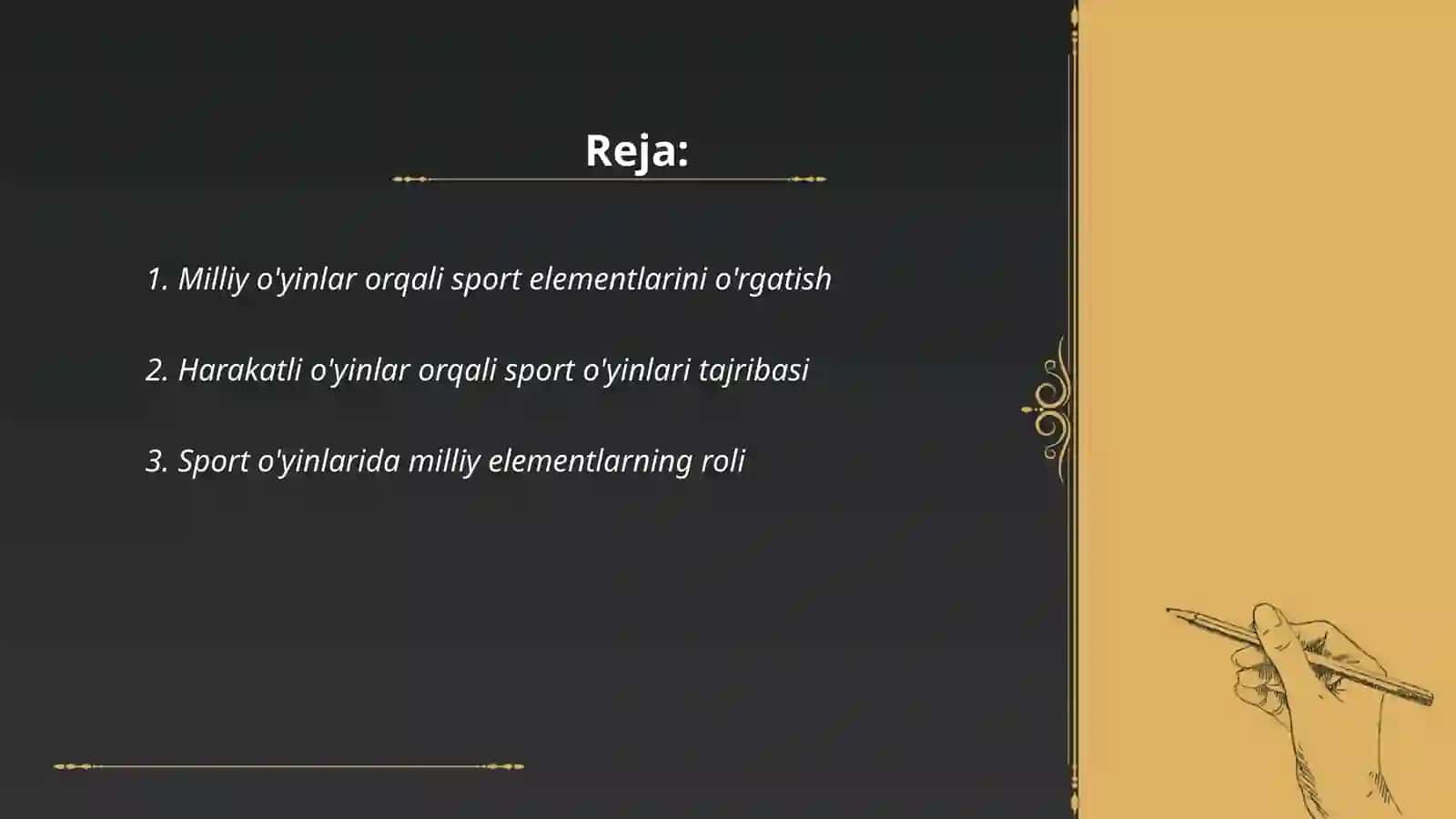 Milliy va harakatli o'yinlar orqali sport o'yinlari elementlarini o'rgatish 2