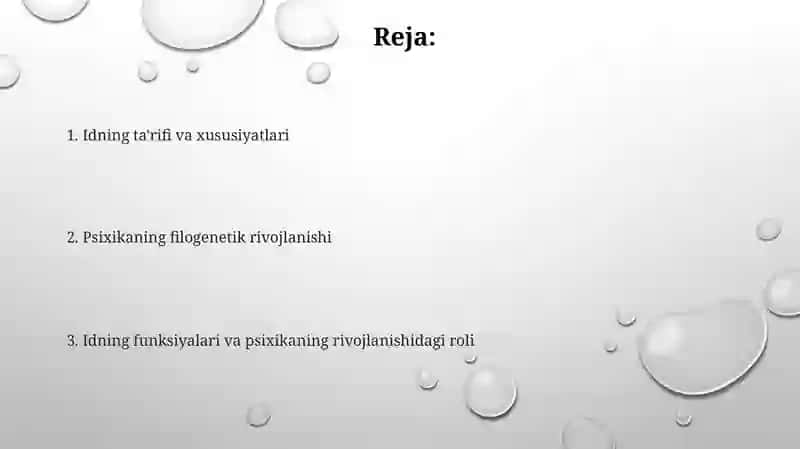 Idrokning ta’rifi va uning xususiyatlari 2