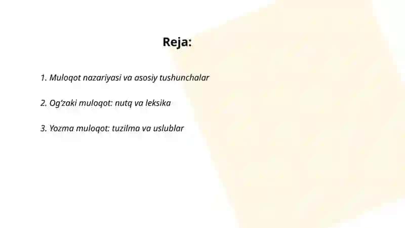 Muloqot boʻyicha maʼlumot 2