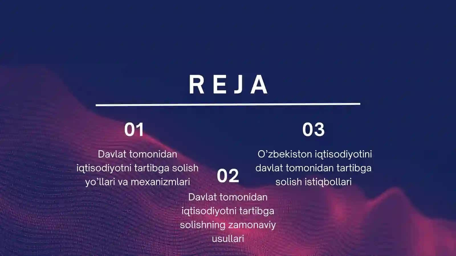 Davlat tomonidan iqtisodiyotni tartibga solishning zamonaviy tendensiyalari. 2