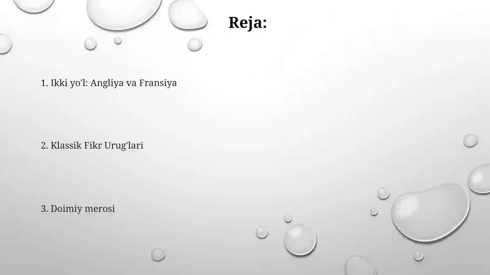 Angliya va Fransiya klassik maktabning shakllanishi 2