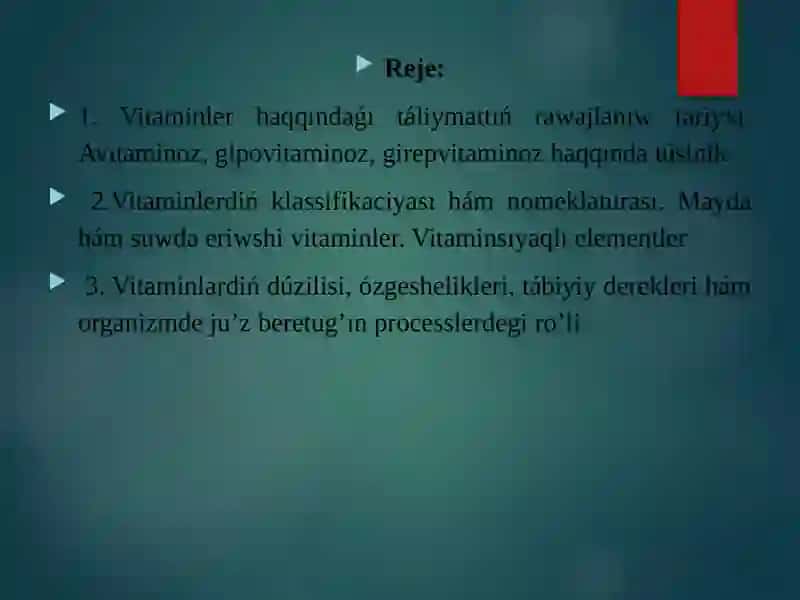 Vitaminler bioximiyasi 2