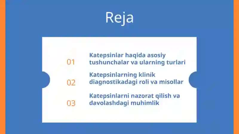 Katepsinlar, ularning klinik ahamiyati. 2