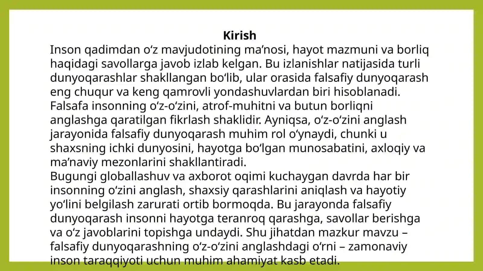 MUSTAQIL ISH 2