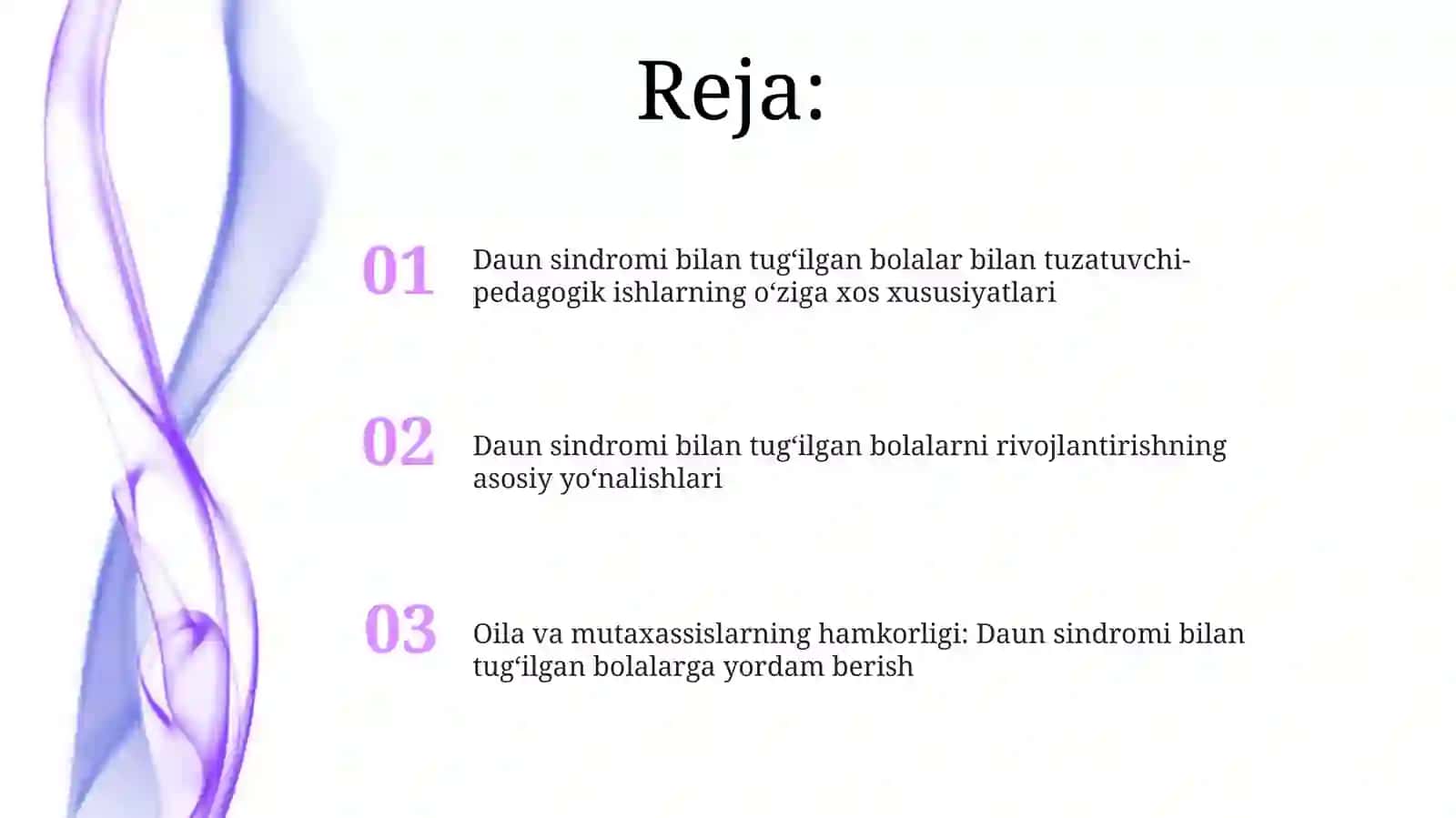 Daun bilan tug'ulgan bolalar bilan olib boriladigan korreksion-pedagogik ishlar 2