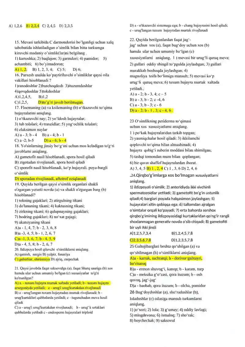BOTANIKA TEST 90 ta 2