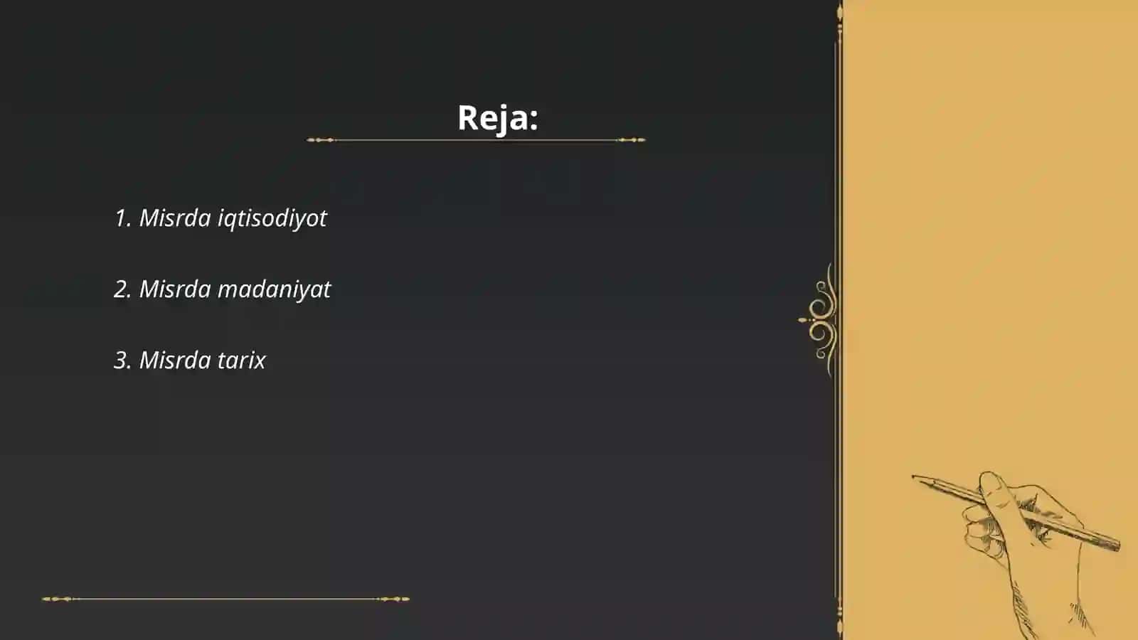Misrda iqtisodiyot 2