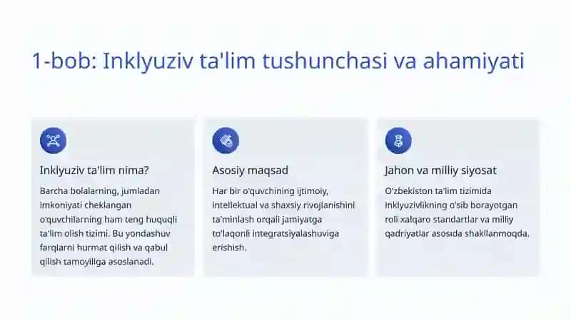 Inklyuziv ta'limning pedagogik asoslari 2