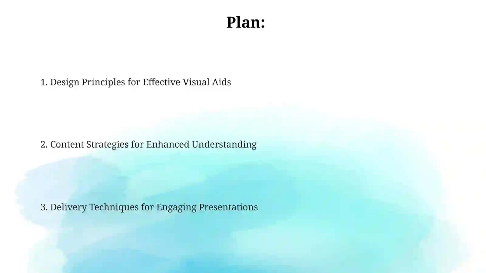 Characteristics of creating presentations supportingmaterials 2