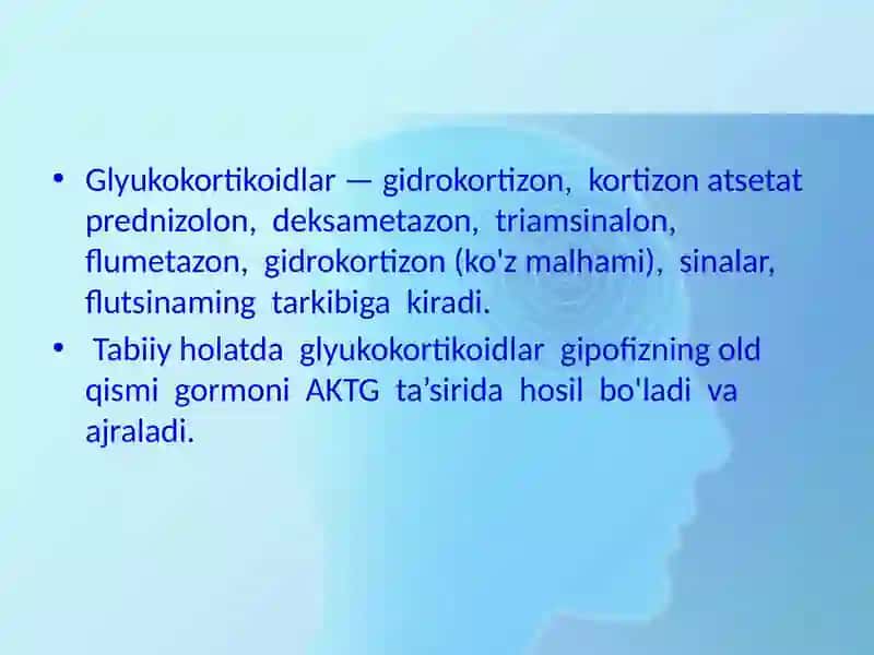 Glyukokortikoidlarninojo`yita`sirlari 2