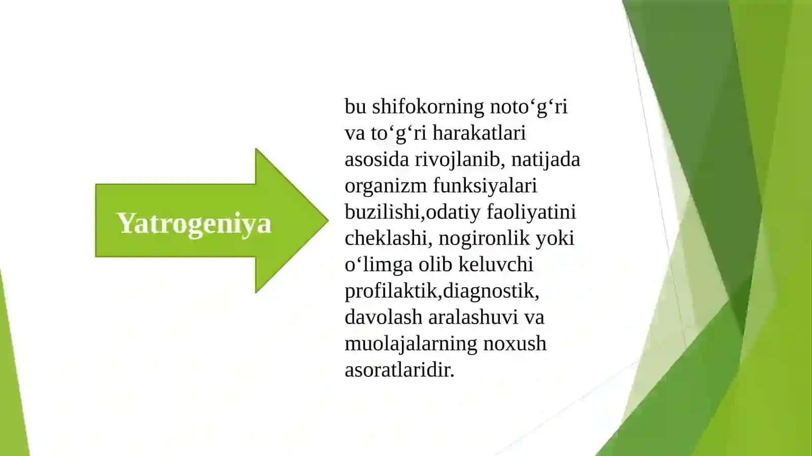 Hozirgi zamonda tibbiyotida yatrogeniyam 2