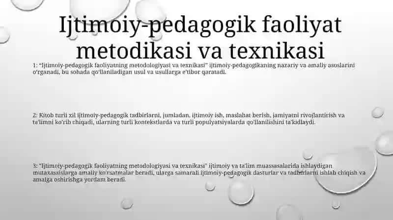 Ijtimoiy-Pedagogik Faoliyat Metodikasi Va Texnologiyalari 2