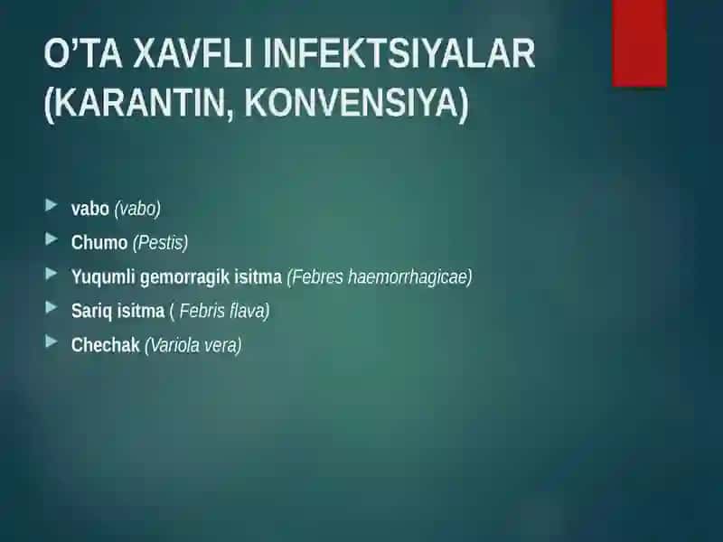 O’ta xavfli infektsiyalar 2
