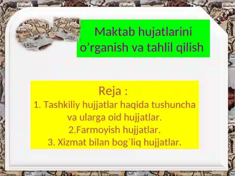 Tashkiliy hujatlar haqida tushuncha va ularga oid hujjatlar 2