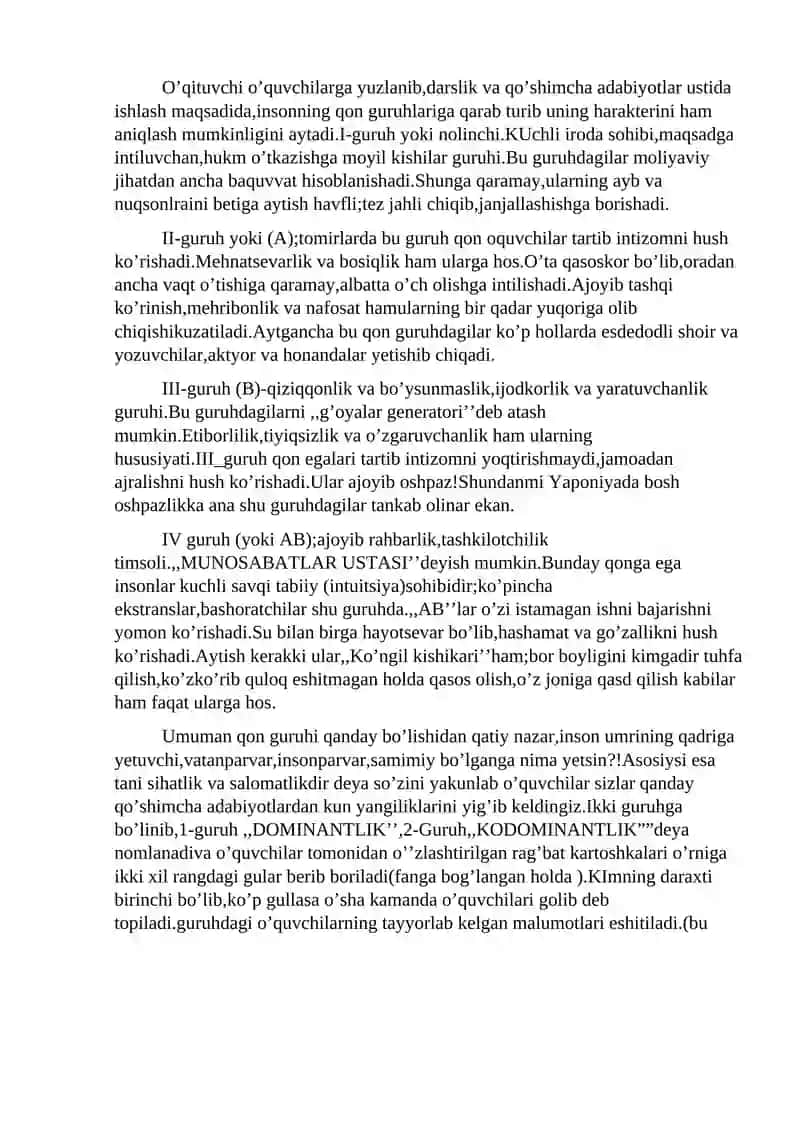 Genlarning o’zaro tasiri 2