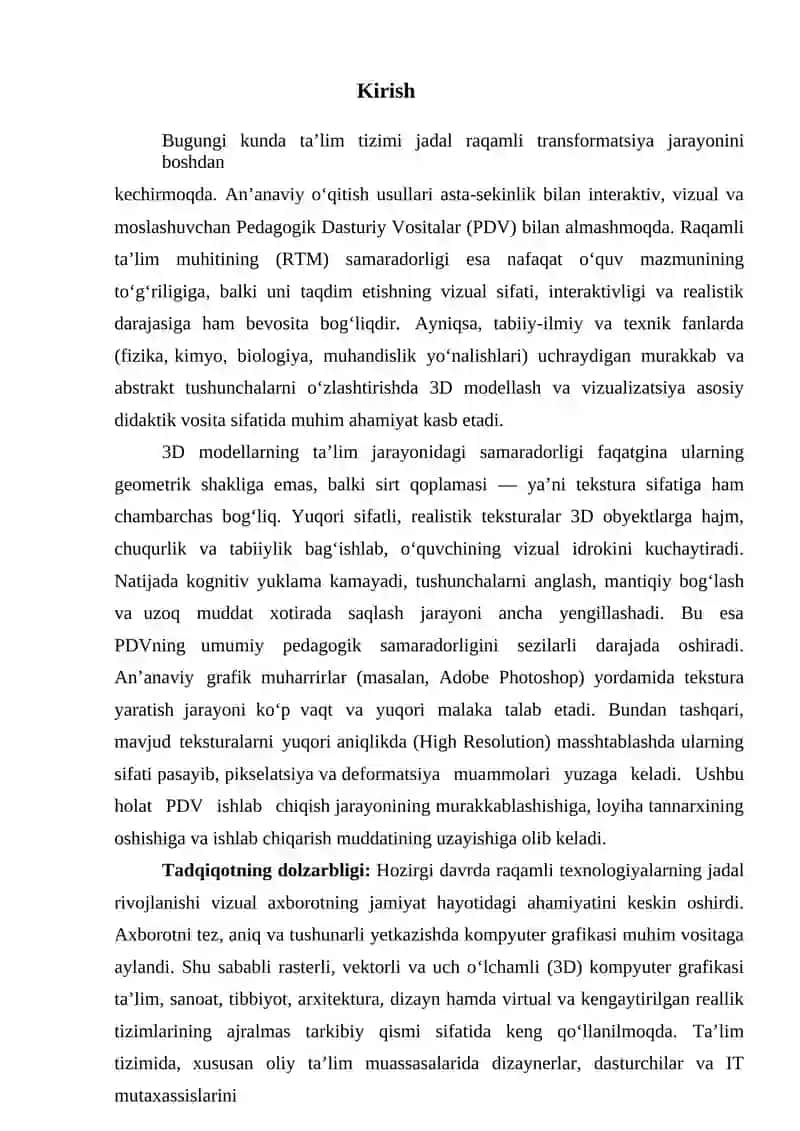 TEXTURE MAKER DASTURIY VOSITASI 2