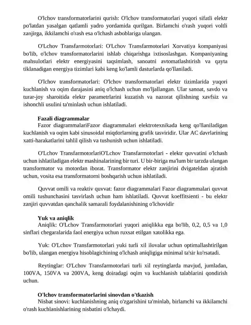 Asbob transformatorlari 2