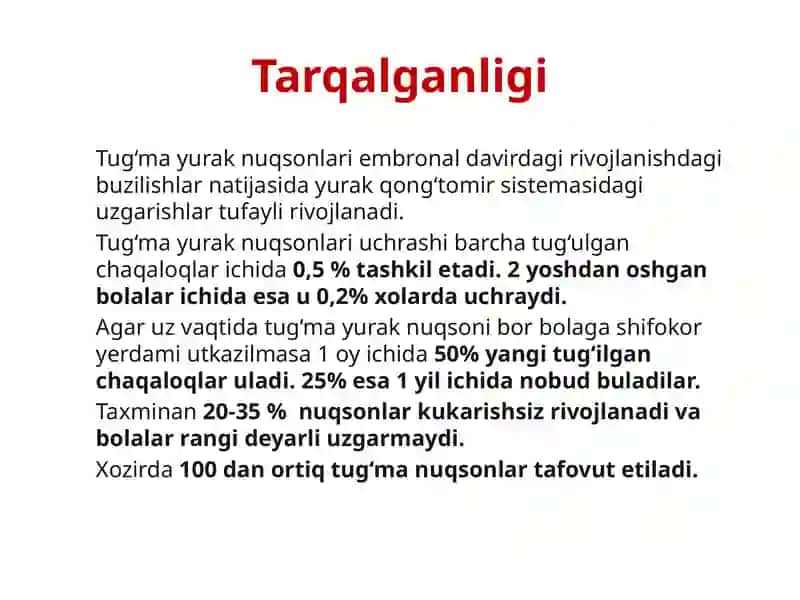 Tug'ma yurak nuqsonlari 2