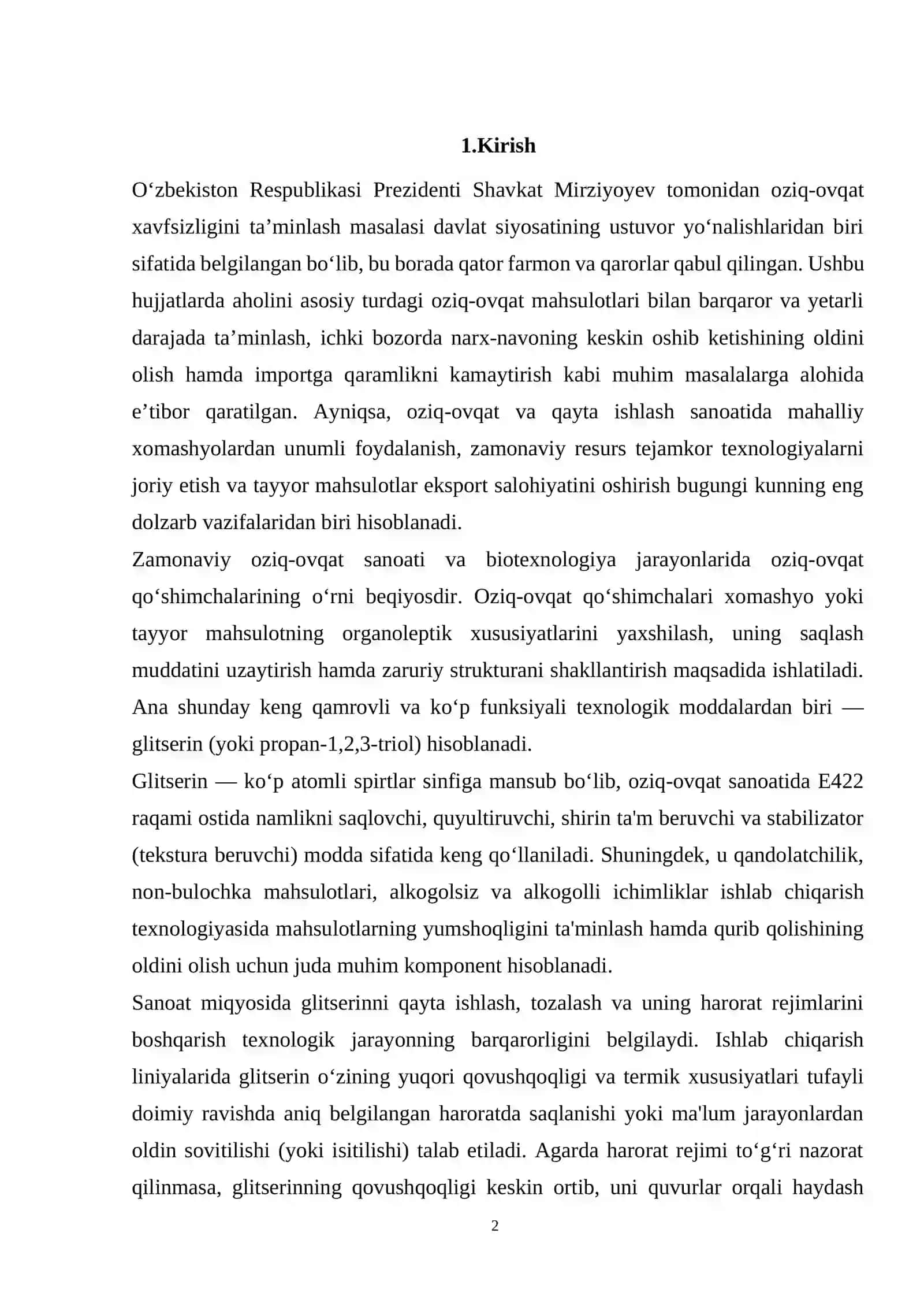 Gliserinni isitish uchun gorizontal g‘ilofsimon issiqlik almashinish qurilmasini hisoblang va loyihalang 2