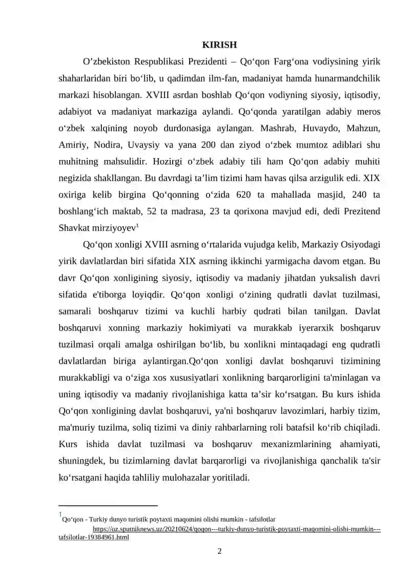 QOʻQON XONLIGIDA DAVLAT BOSHQARUVI 2