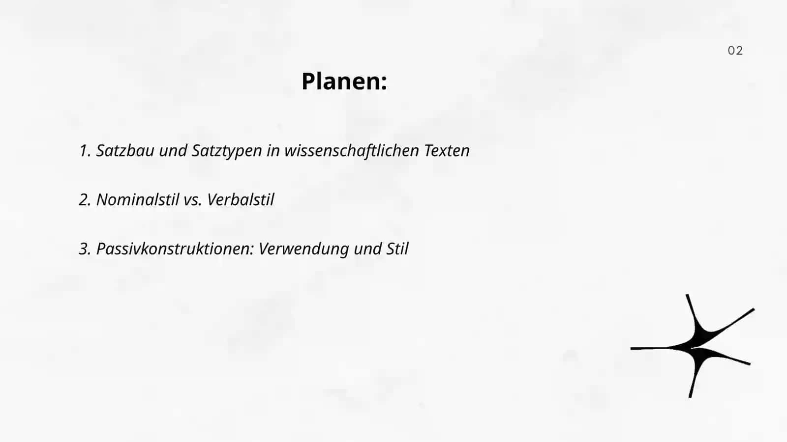 Grammatik wissenschaftlicher Texte 2