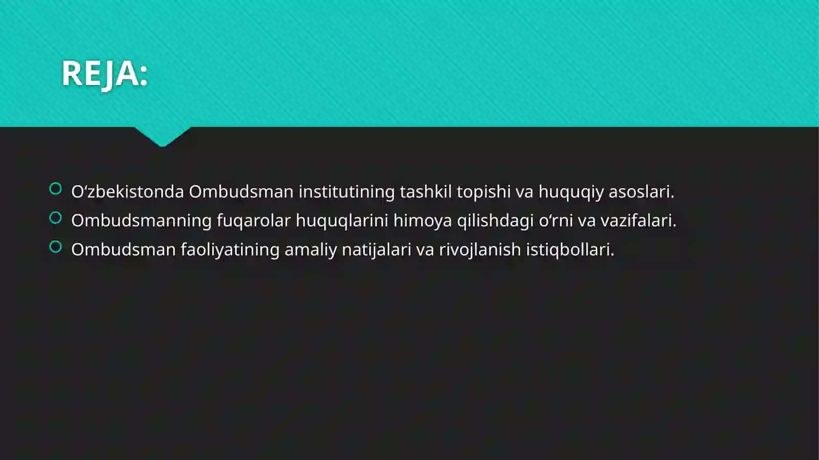 Oʻzbekiston Respublikasida Ombudsman 2