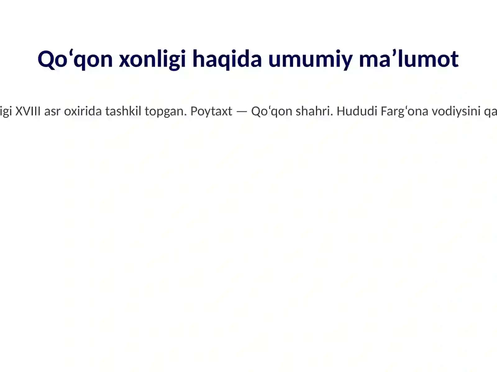 Qo‘qon xonligi madaniy hayoti 2