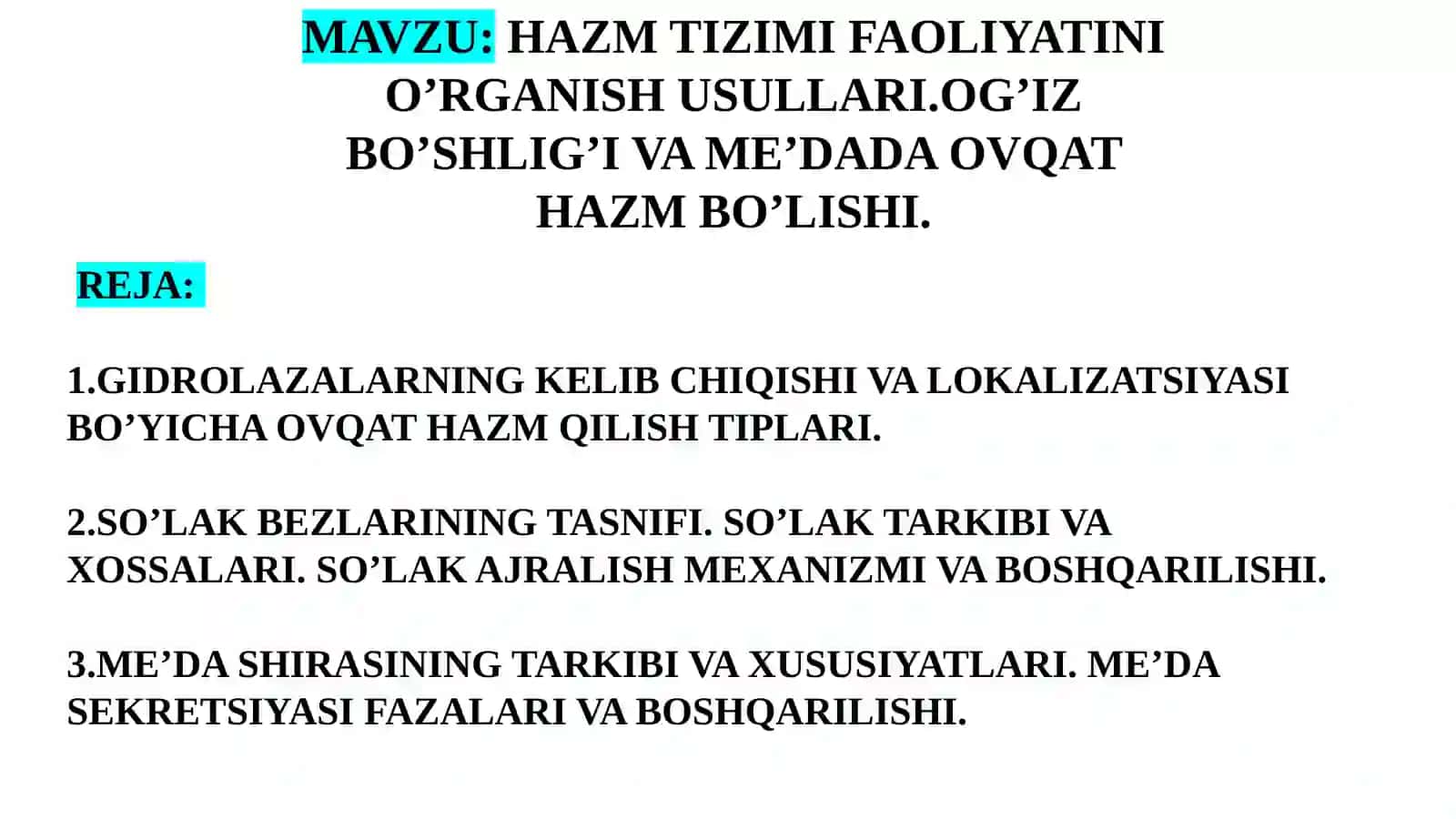 NORMAL FIZIOLOGIYA FANI 2
