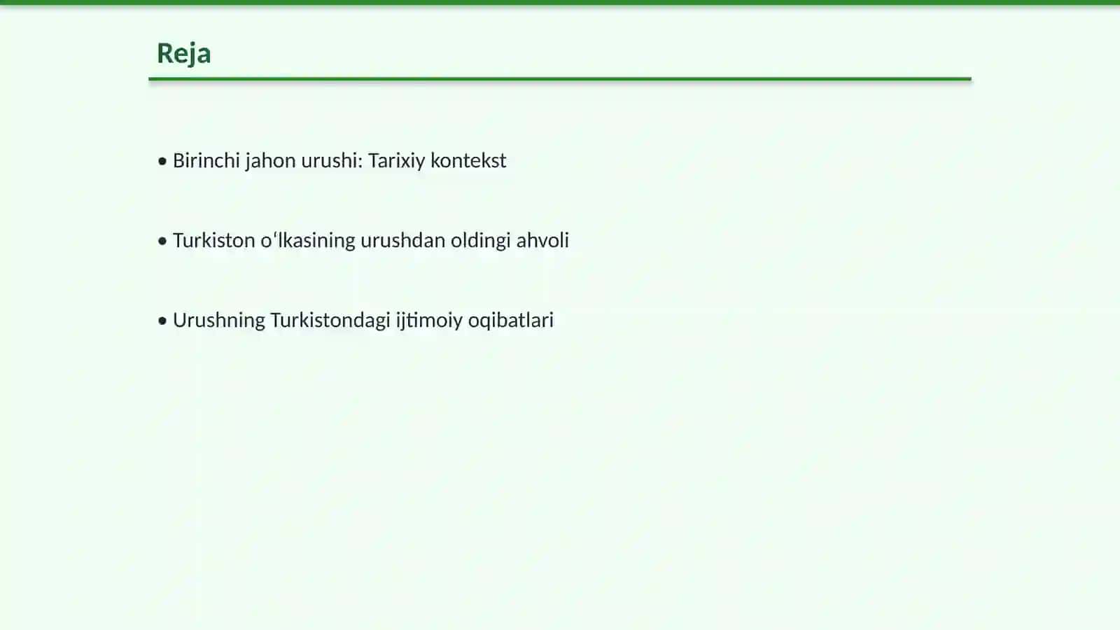 Birinchi jahon urushi: Turkiston oʻlkasiga tasiri 2