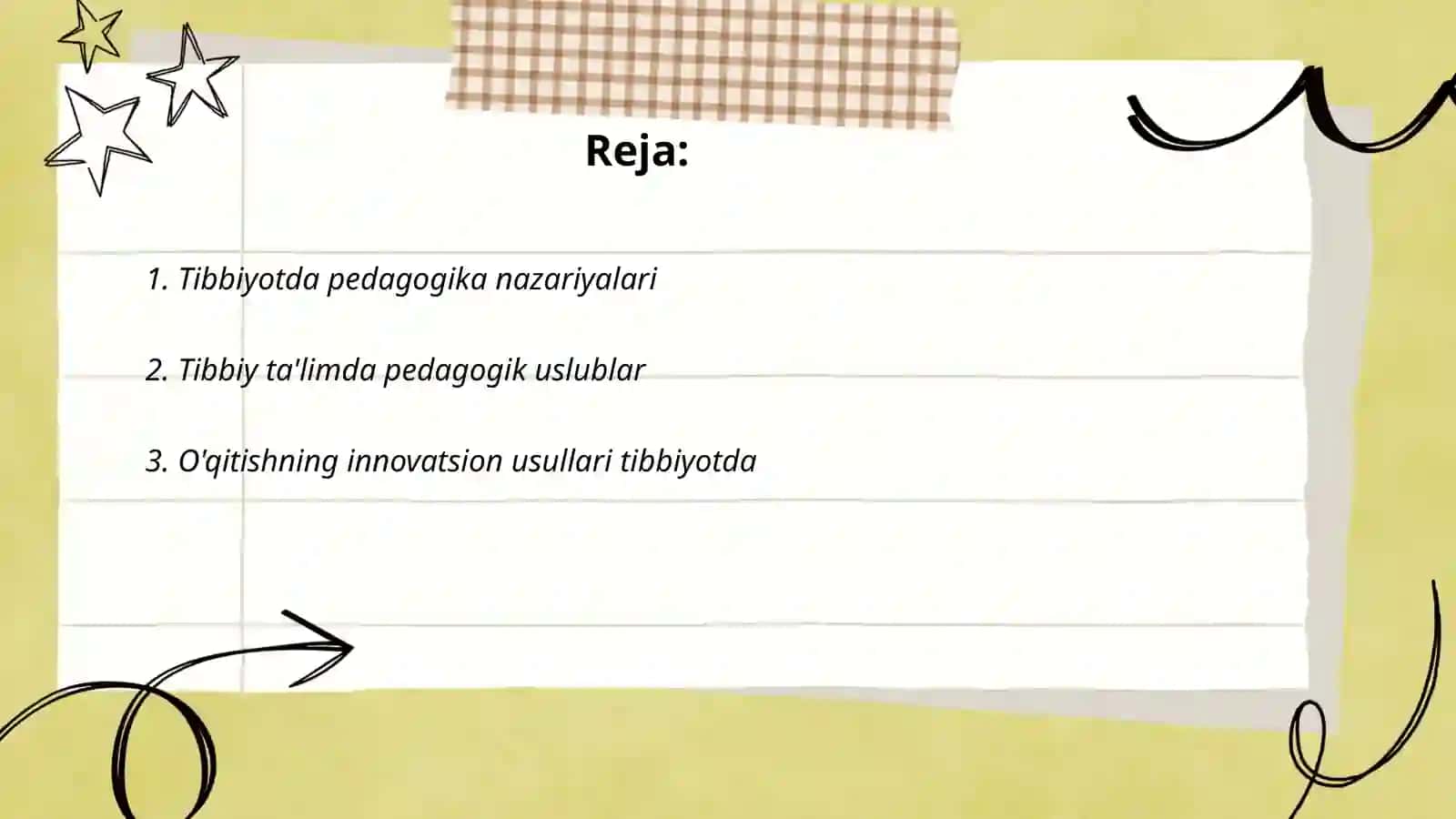 Tibbiyotda pedagogik bilimlarning o‘rni va ahamiyati 2