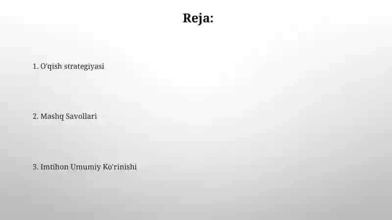 Geografiya sinov darsi 2