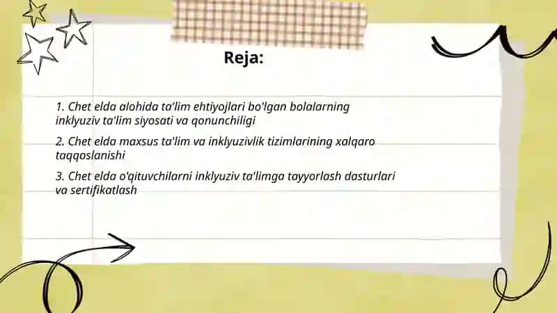 Chet elda alohida ta'lim ehtiyojlari boʻlgan bolalarning inklyuziv ta’limi 2