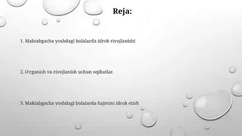 Maktabgacha yoshdagi bolalarning idroki 2
