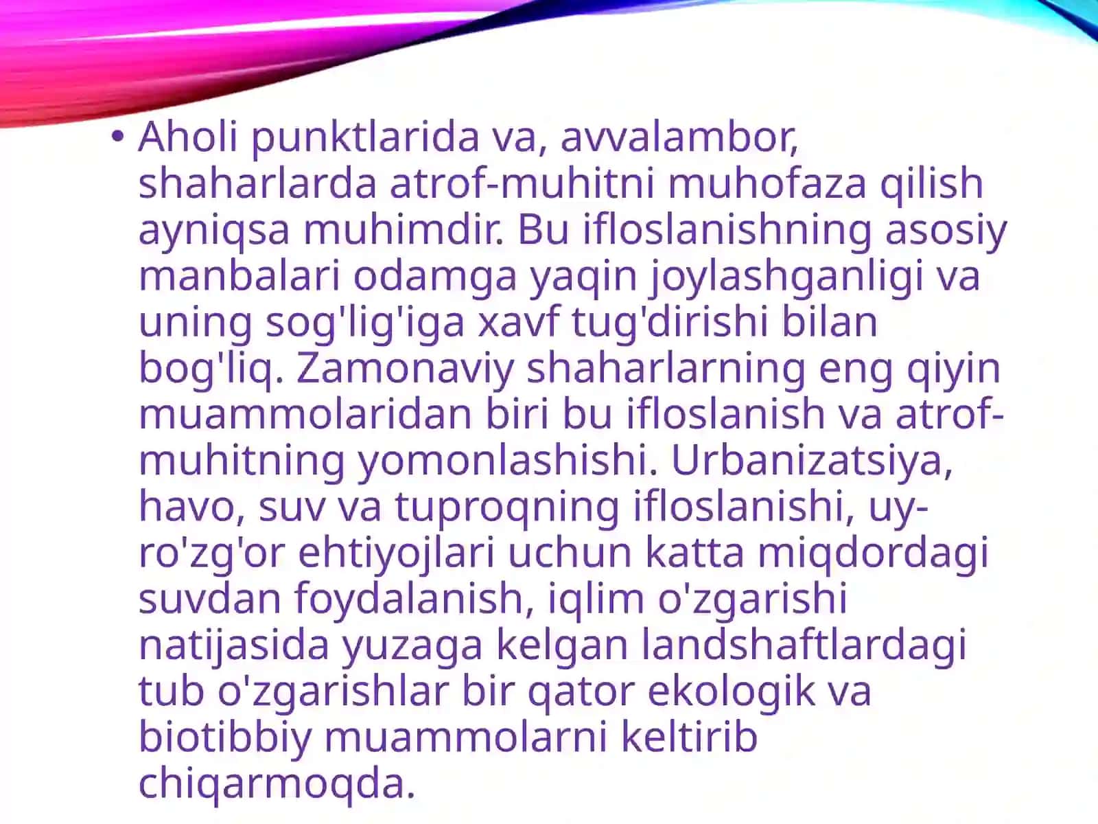 SHAHAR MUHITIGA GIGIYENIK TA’RIF 2