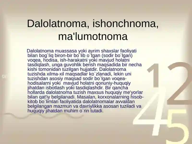 Dalolatnoma 2