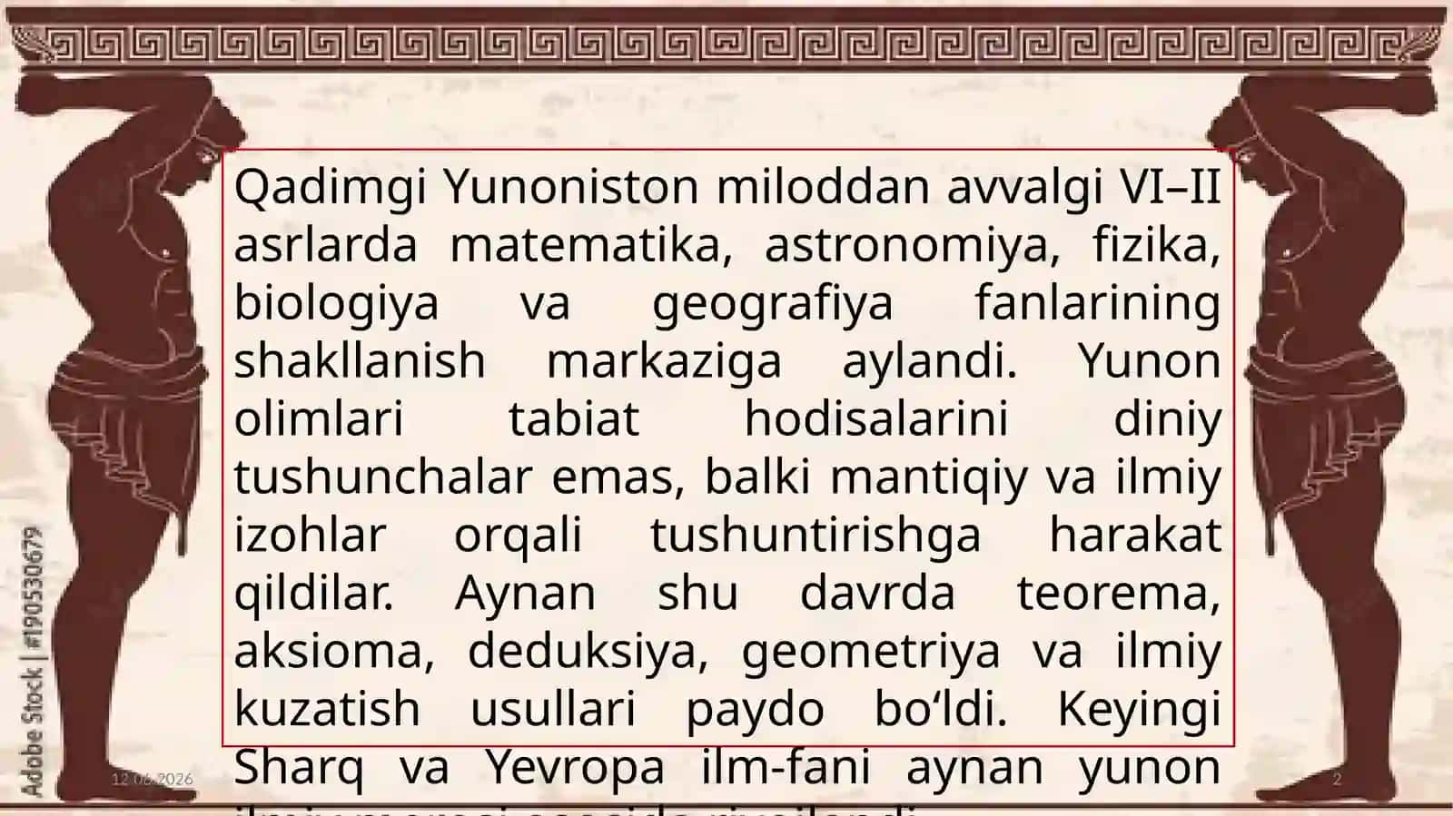 Yunon olimlarining matematika va tabiiy fanlar rivojiga qo‘shgan hissasi 2