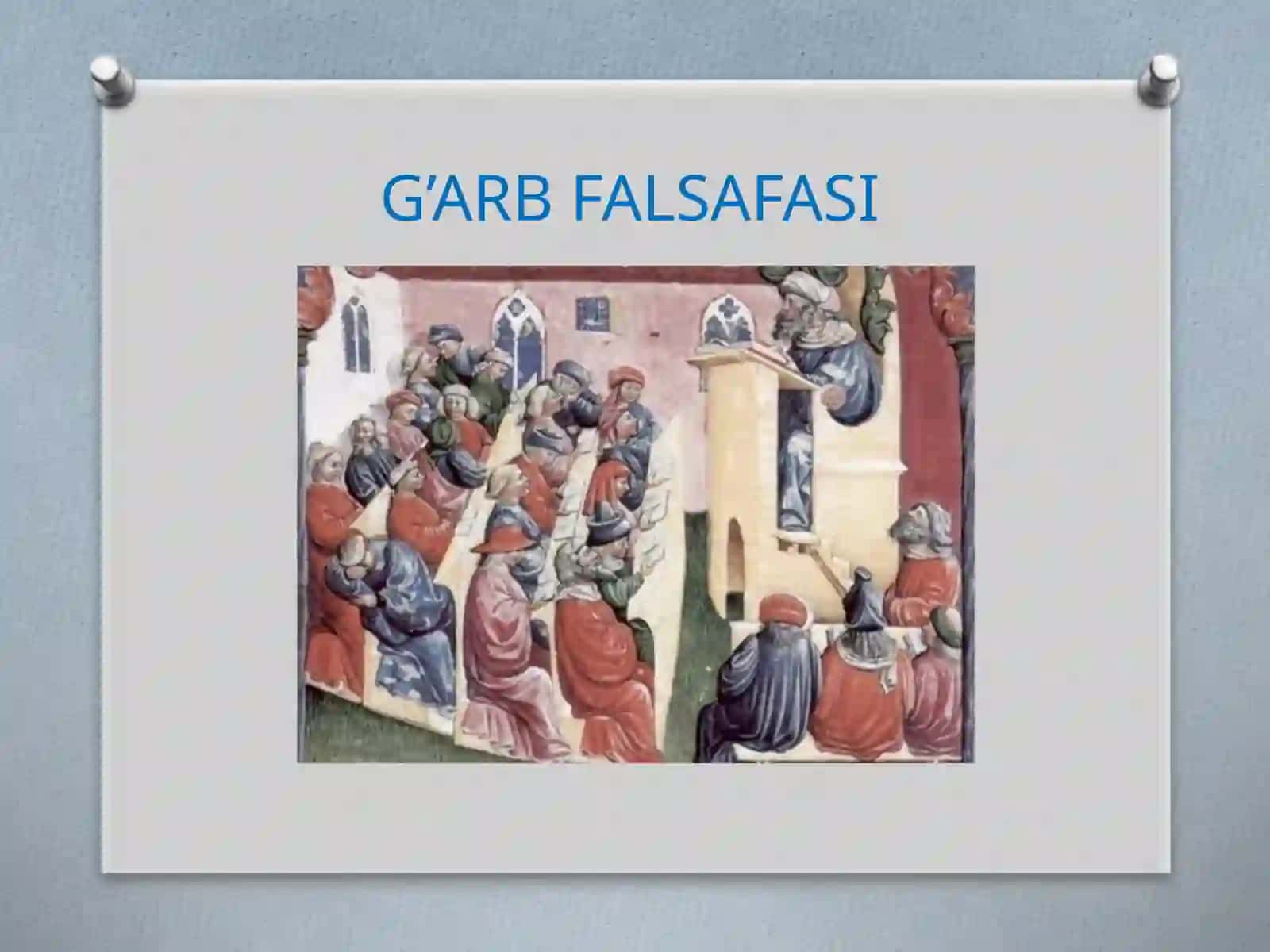 G’ARB FALSAFASI 2