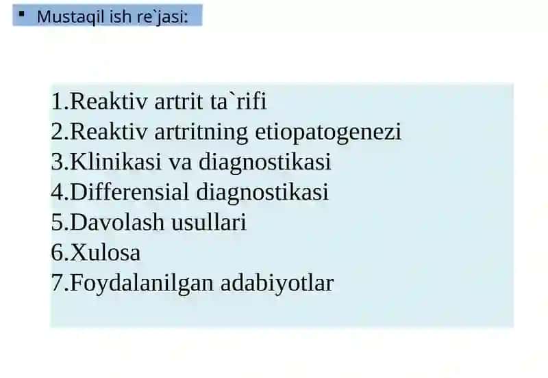 Reaktiv artrit 2