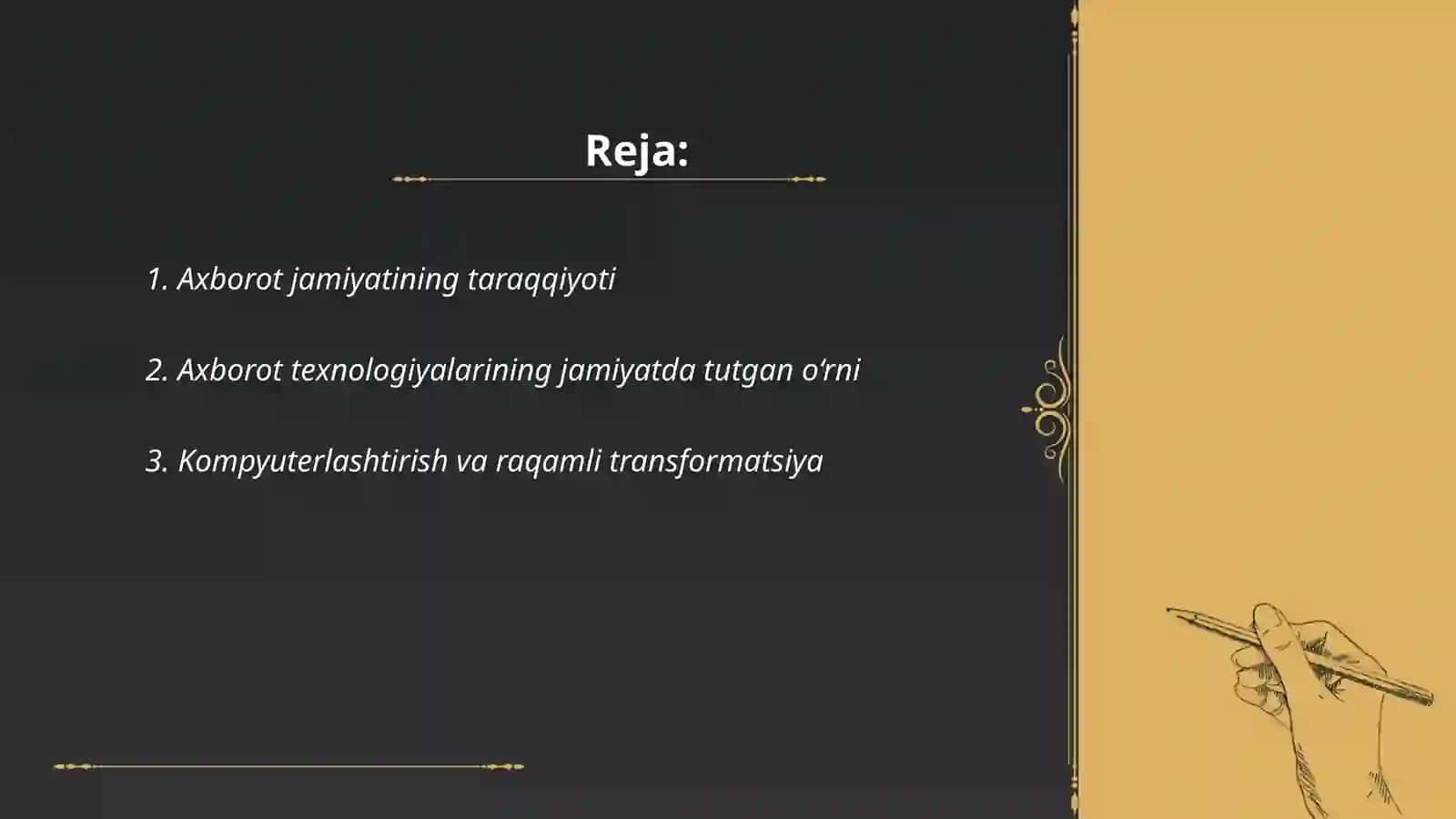 Axborotni jamiyatda tutgan o’rni va ahamiyati 2