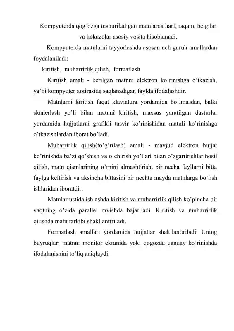BOSHLANG'ICH SINF O‘QITUVCHILARINI ME'YORIY XUJJATLARINI TAYYORLASHDA WORD DASTURIDAN FOYDALANISHNI O‘RGATISH. 2