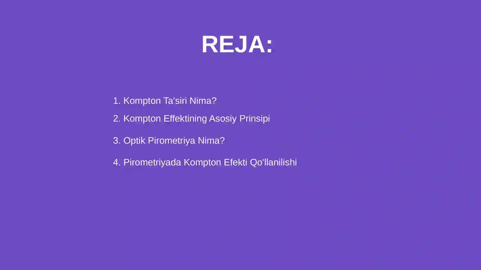 Kompton Effekti va Optik Pirometriya 2