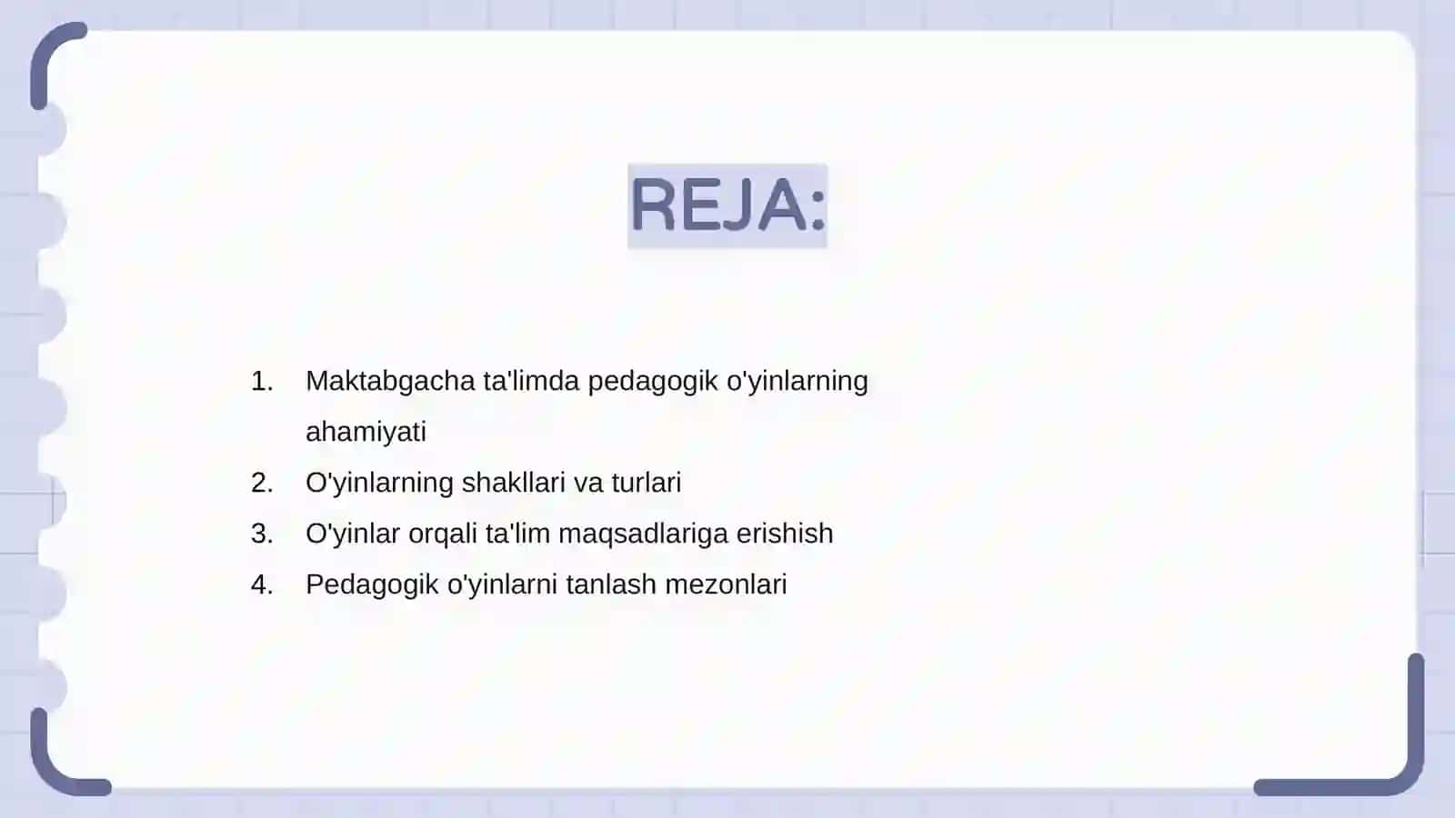 Maktabgacha ta'limda pedagogik o'yinlarning shakllari va amalga oshirish metodikalari 2