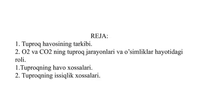 Тупроқнинг иссиқлик ва ҳаво хоссалари 2