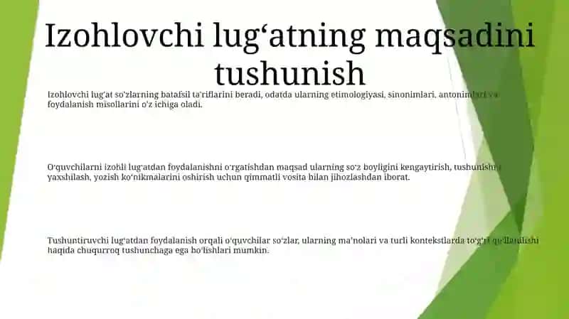 Izohlovchi lug'at 2