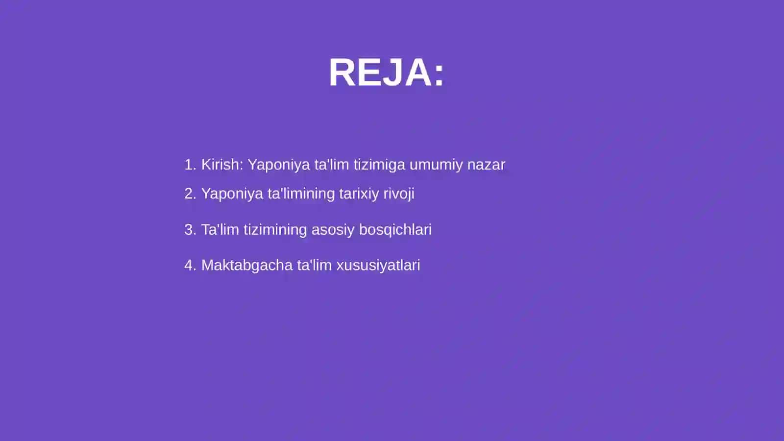 Yaponiya talim tizimi strukturasi va harakterli tomonlari 2