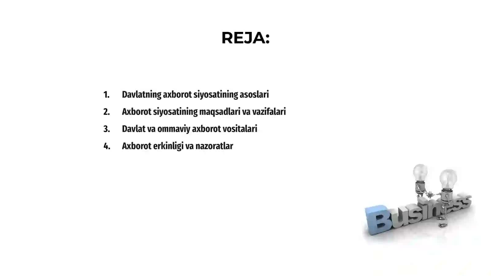 Davlatning axborot siyosati 2