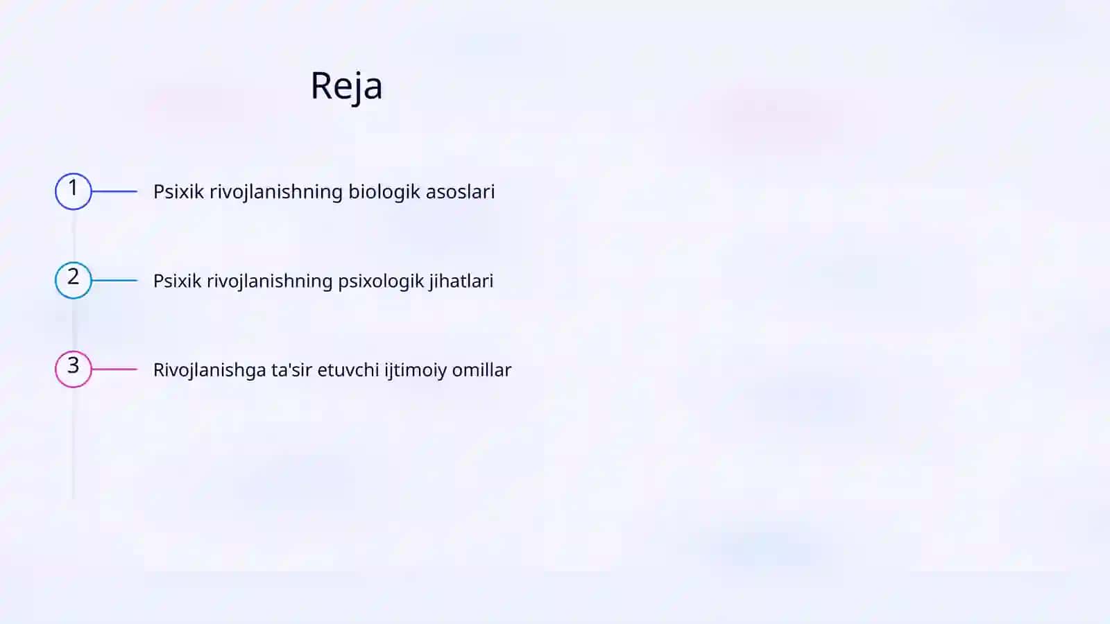 Psixik rivojlanishning asosiy qonuniyatlari 2