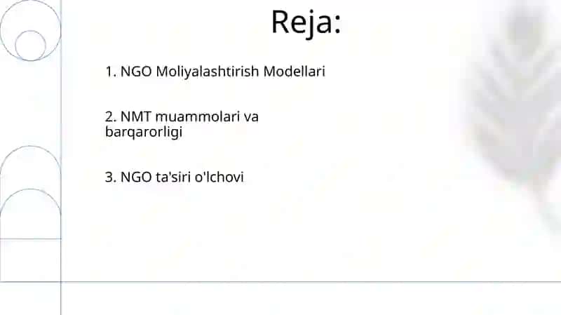 NGO Moliyalashtirish Mexanizmlari 2
