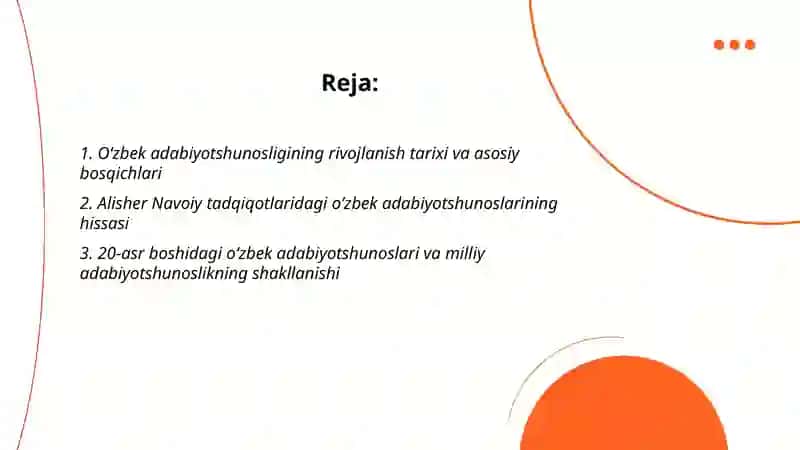 Oʻzbek adabiyotshunoslari va ularning fan rivojida tutgan oʻrni 2